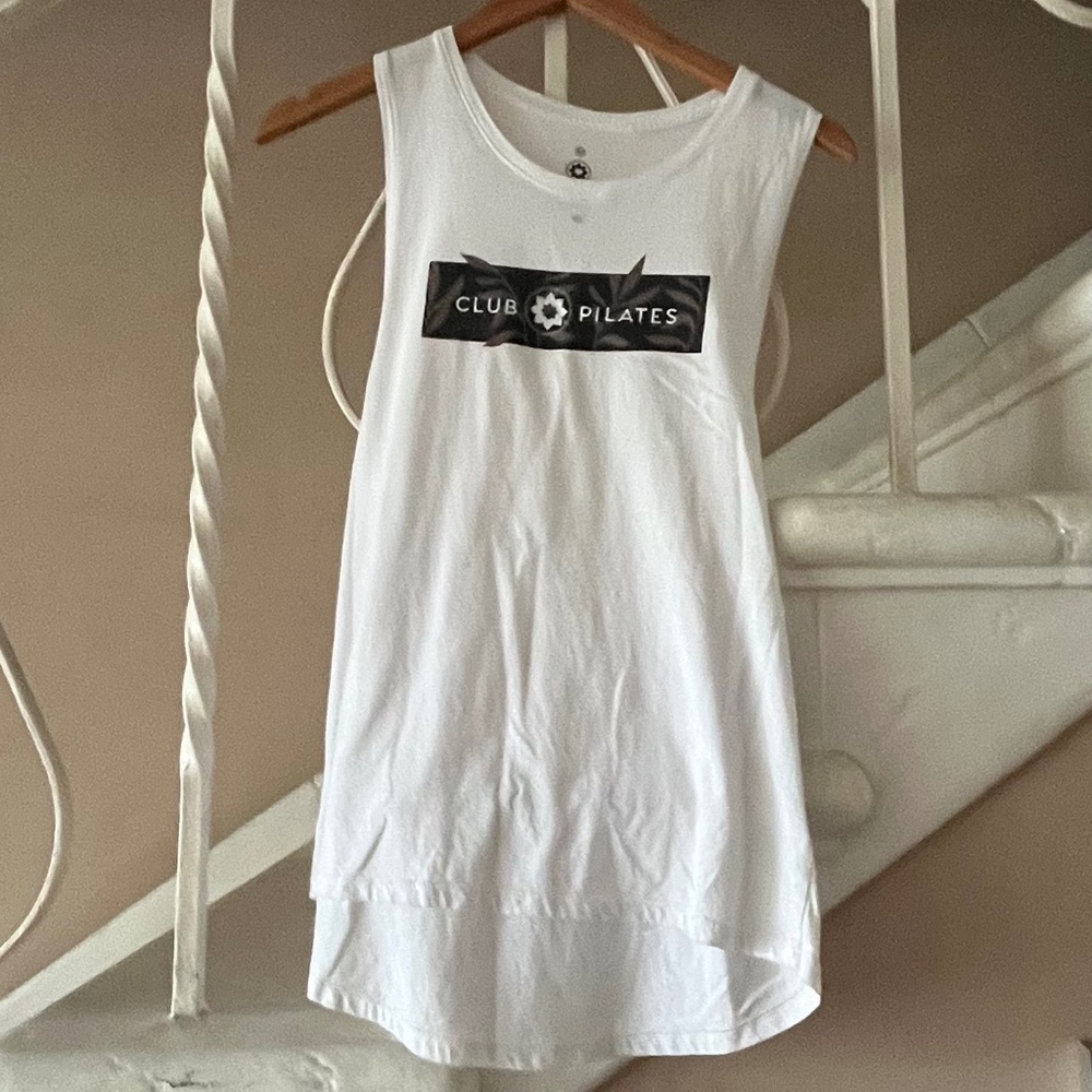 White Club Pilates Tank Top- New